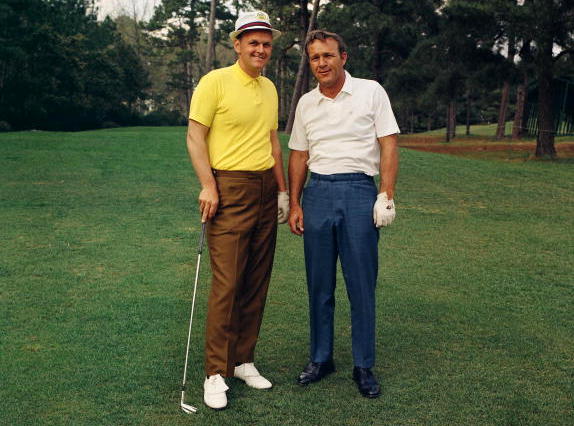 Augusta National/Getty Images Bob Kletcke and Arnold Palmer in the ninth fairway, in the 1960s.