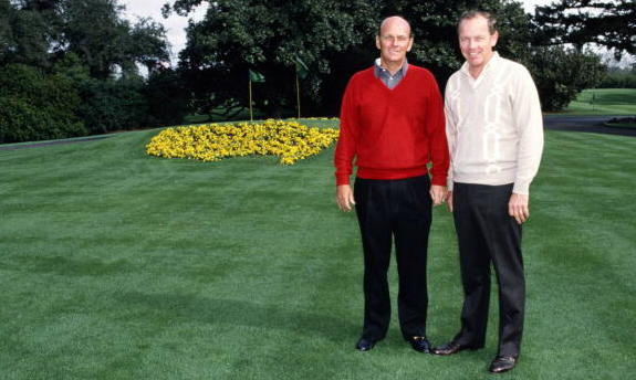 Bob Kletcke and David Spencer. (Augusta National/Getty Images)
